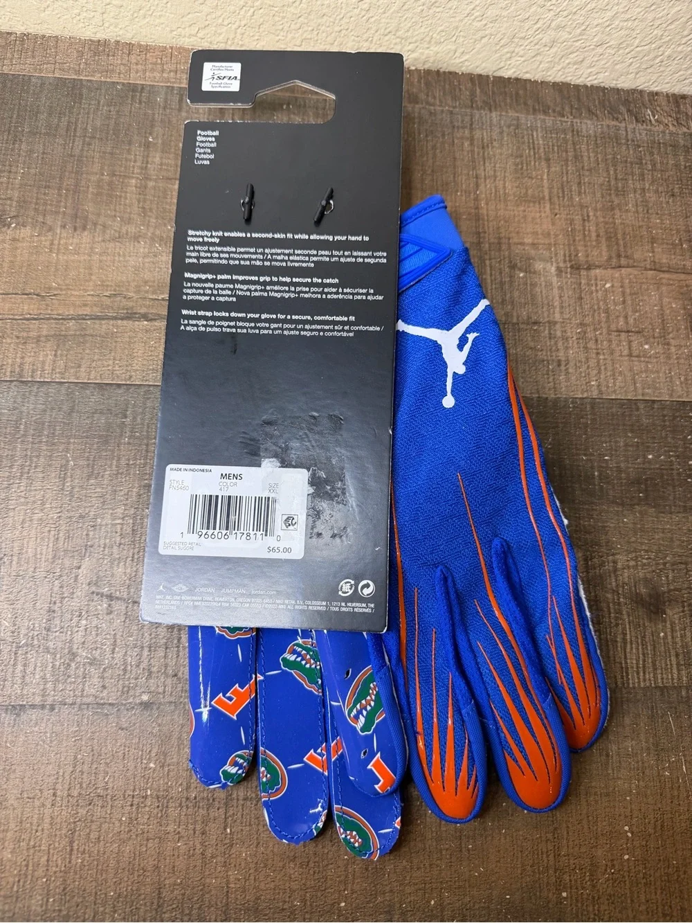 Jordan Fly Lock Florida Gators PE Team Issued Gloves. - Size 2XL Men.